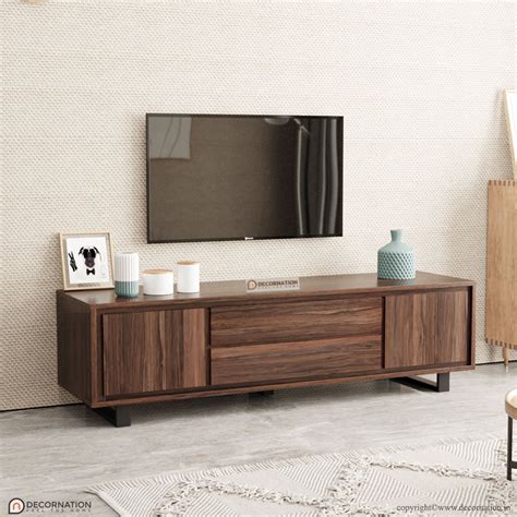 Calev Solid Wood Tv Table Decornation