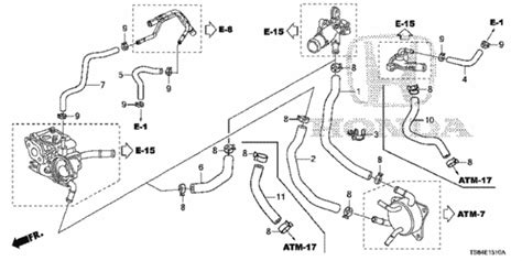 R A A Hose Warmer In Atf Honda Civic Genuine