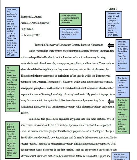 Sample College Paper Format - mla format examples | How To Do MLA Format | How to Do an ...