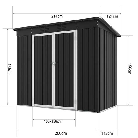 Ger Teschuppen Ger Tehaus Metall Pultdach Gartenhaus