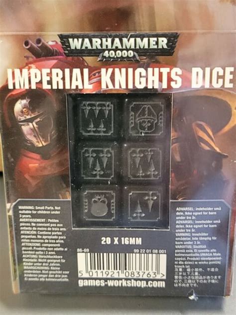 Warhammer 40k Imperial Knights Dice 20 X 16mm Factory For Sale Online