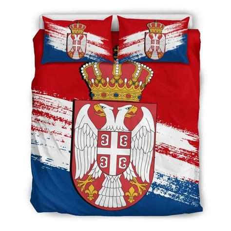 AIO Pride Serbia Premium 3 Piece Duvet Cover Set AIO Pride Duvet