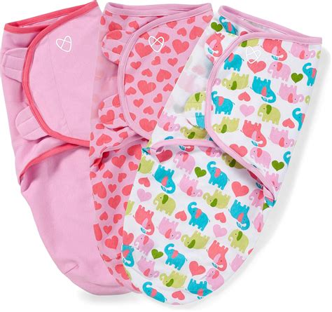 Swaddleme Original Swaddle 3 Pk Elephant Hearts Sm Amazonca Baby
