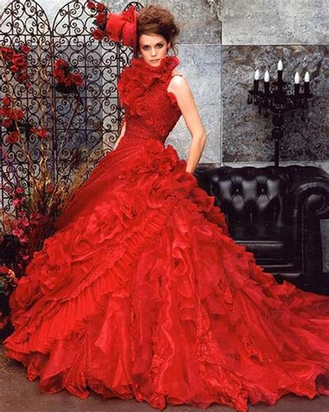 Whiteazalea Ball Gowns Ball Gown Prom Dresses With Flame Red