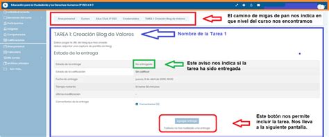 C Mo Subir Una Tarea En Un Curso De Moodle Centros Ies Vicente N Ez