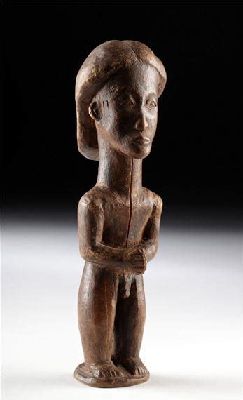 Congolese School Th Century Nude Male Divination MutualArt