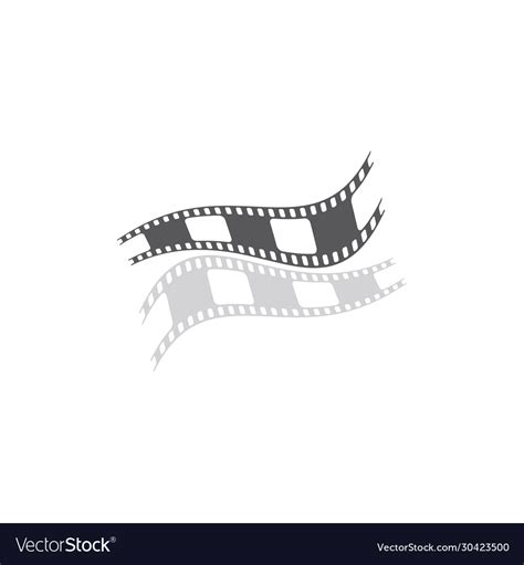 Filmstrip Icon Design Royalty Free Vector Image