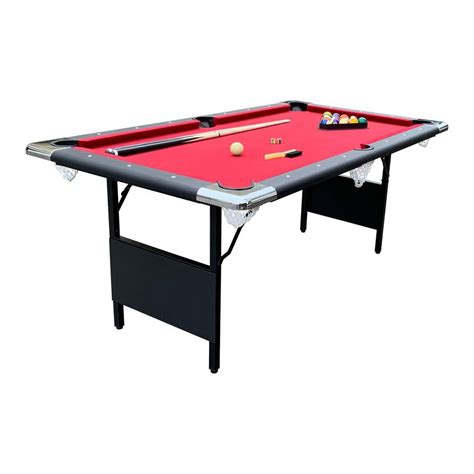 Hathaway Fairmont 6 Ft Portable Pool Table Red Bg50347 The Home Depot