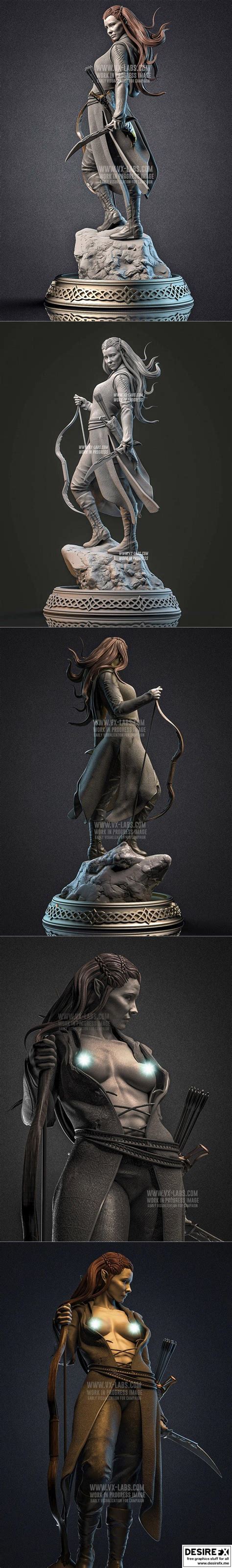 Desire Fx D Models Tauriel The Hobbit With D Print Model Stl