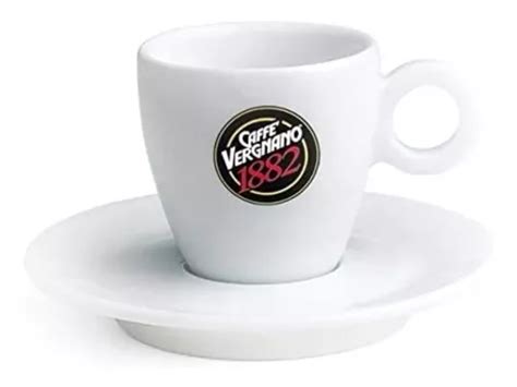 Taza Espresso Vergnano Porcelana Blanca Cuotas Sin Inter S