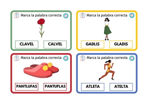 Tarjetas Para Trabajar D Fonos Con L Afianzar Vocabulario