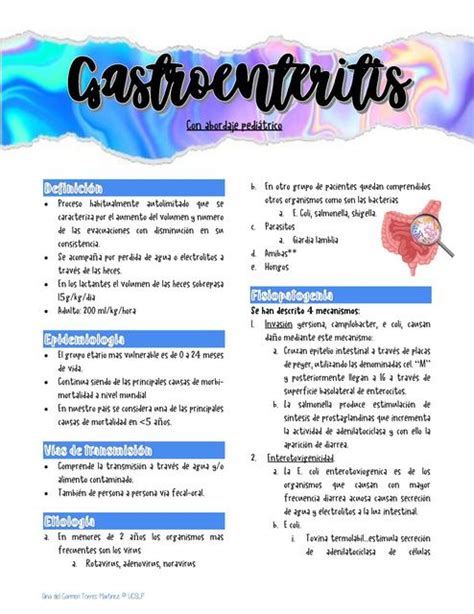 Gastroenteritis En Pediatr A Mednotes Ana Udocz