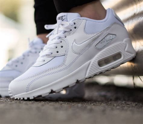 Nike Air Max 90 Mesh Gs White White Cool Grey