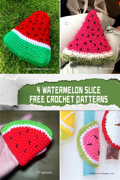 Watermelon Slice Free Crochet Patterns IGOODideas