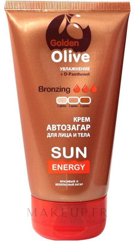 Sun Energy Golden Olive Cr Me Autobronzante L Huile D Olive Pour