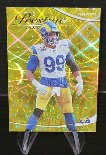 Panini Prestige Aaron Donald Xtra Points Premium Gold Parallel