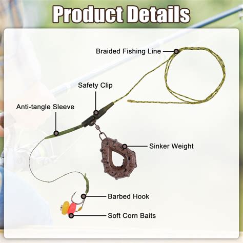 Carp Fishing Hair Rigs Kit Carp Rig With Fishing Weights Carp Hooks