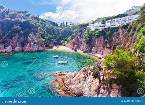 Mediterranean Coast Of Spain Stock Image Image Of Brava Seascapes