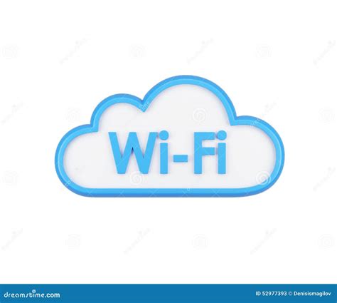 El Icono De La Nube De Wi Fi El Concepto De Acceso A Internet