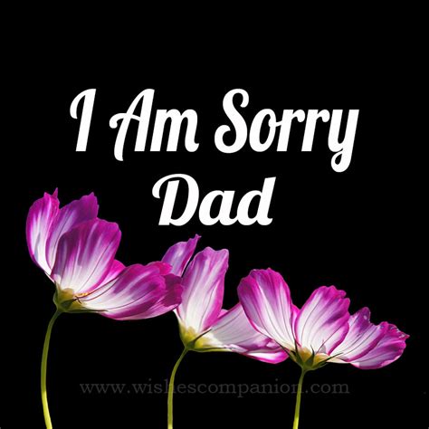 Sorry Messages For Dad I Am Sorry Father Wishes Companion