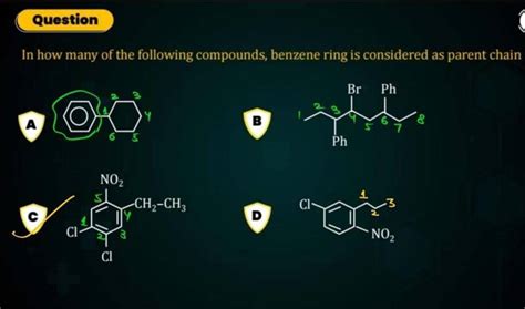 Questionin How Many Of The Following Compounds Benzene Ring Is Consider