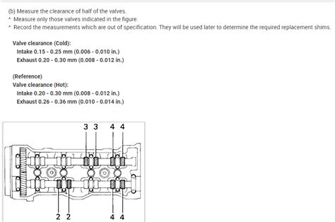 Valve Clearance What Are Valve Clearance Values For Toyota