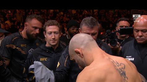 Mark Zuckerberg In Alex Volkanovski S Corner At UFC 298 Share Pre