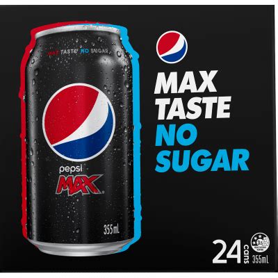 Calories In Pepsi Max No Sugar Soft Drink Cans Calorie