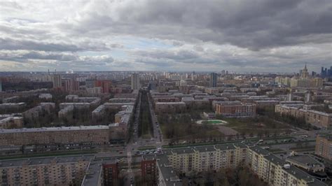 Moscow cityscape, aerial view 28840149 Stock Video at Vecteezy