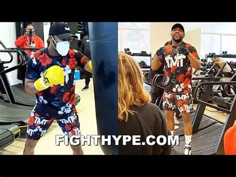 FLOYD MAYWEATHER COMPLETE BOXING + FITNESS WORKOUT AT GRAND OPENING OF NEW GYM | Boxing workout ...