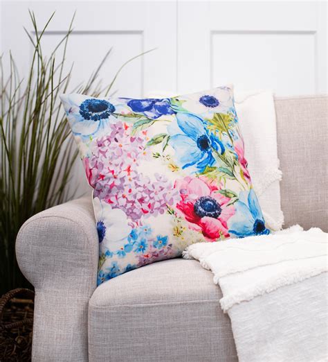 Floral Spring Pillow Covers Decorative Throw Pillows Floral Etsy