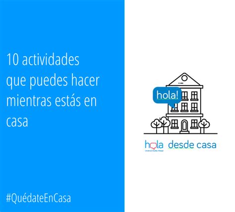 10 actividades que puedes hacer mientras estás en casa