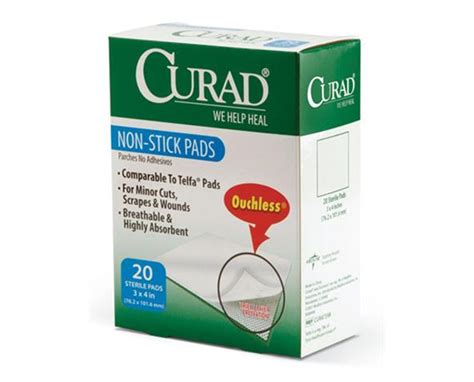 Curad Sterile Non Stick Pads Free Shipping Tiger Medical Inc