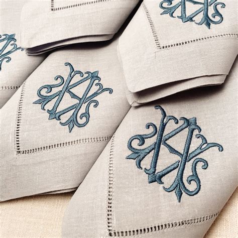 Monogrammed Napkins Monogrammed Dinner Napkins Linen Dinner - Etsy