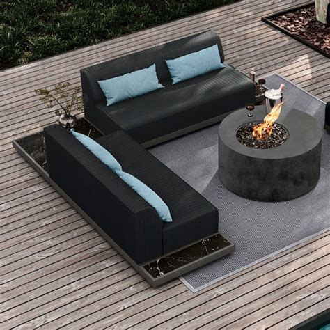 Bellino Round Fire Pit With Offset Burner Ebel Inc