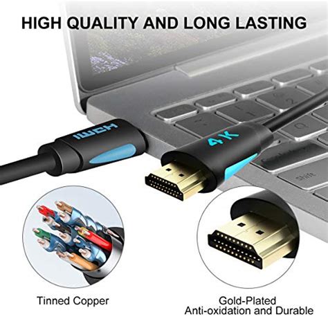 4k Hdmi Cable Tesmart Hdmi 20 High Speed 18gbps Cable Pvc Supports 3d 4k60hz True Hd Dolby 71