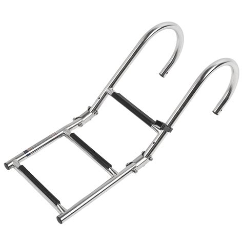 Boat Folding Ladders Stainless Steel Anti Slip Arched Handrails Rugged