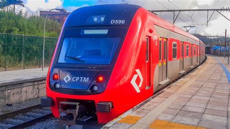 CPTM Série 9500 D596 Saindo Na Estação Rio Grande da Serra Destino