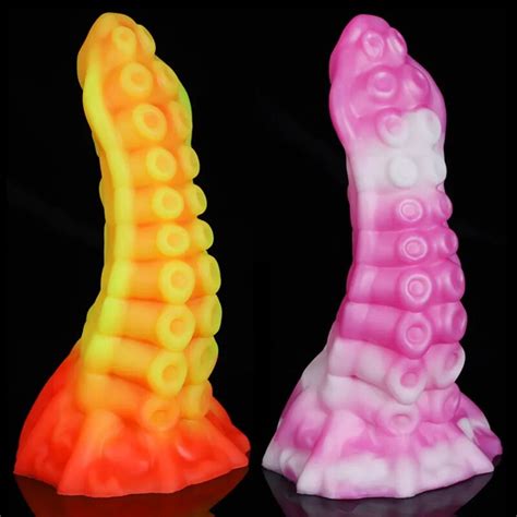 Dildo Tent Culo Polvo Colorido Para Mulheres Dildo Monstro Artificial