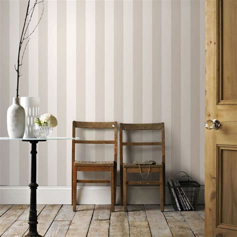 Graham Brown Sparkle Stripe Beige Champagne Wallpaper Striped