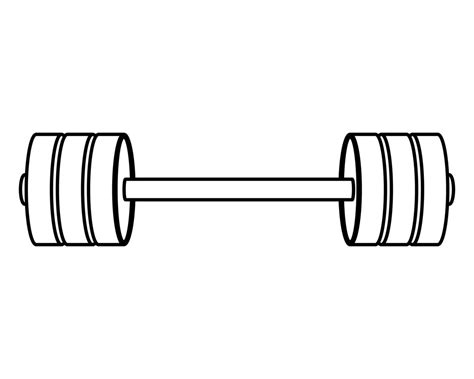 Weight Lifting Dumbbell Isolated Icon 2843001 Vector Art At Vecteezy