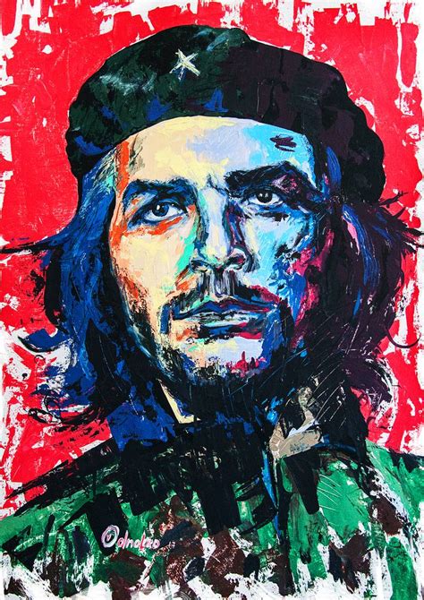 Portrait Of Ernesto Che Guevara SOLD Painting By Valentyna Odnolko