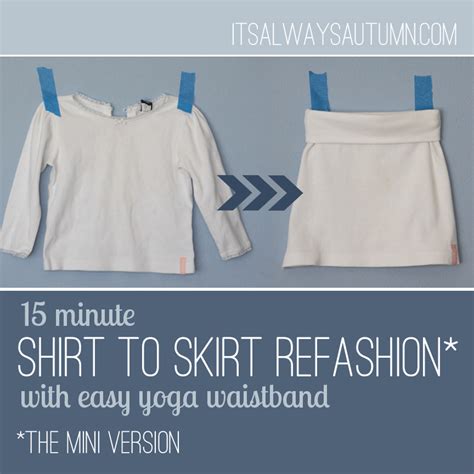 How To Make A Skirt Out Of An Old Shirt Easy Refashion It S Always