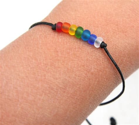 Rainbow Bracelet Pride Bracelet LGBT Pride Awareness Gay Etsy