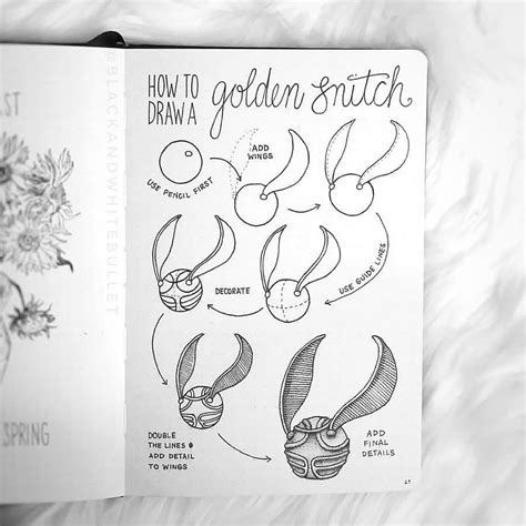 How To Draw The Golden Snitch Step By Step Beverly Takintime