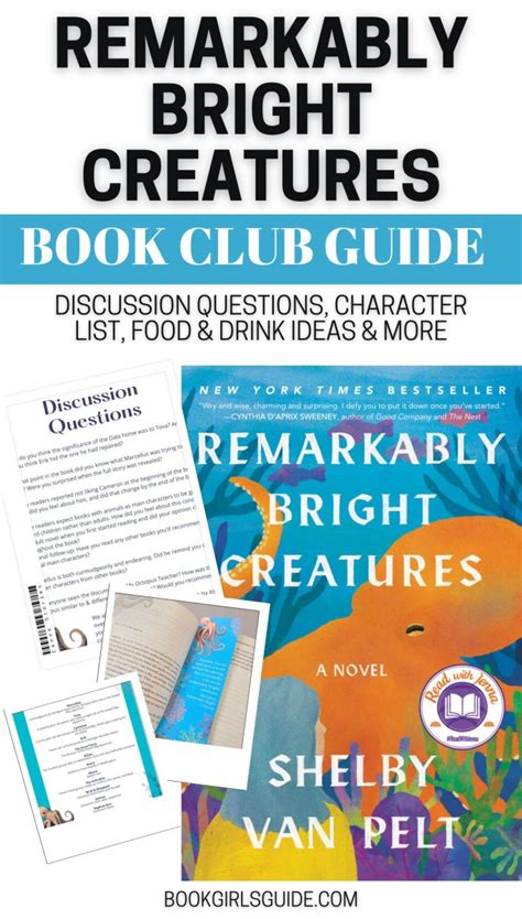 Remarkably Bright Creatures Book Club Guide With Discussion Questions