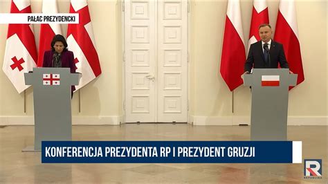 A Duda po spotkaniu z prezydent Gruzji trzeba stać twardo w obronie