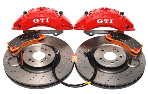 Front Brembo 6pot Brake Kit 375x36mm Brembo Drilled Brake Discs Dba
