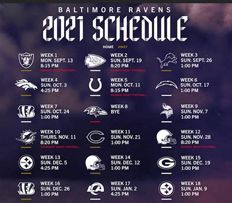 2022 2023 Printable Ravens Schedule - Printable Schedule