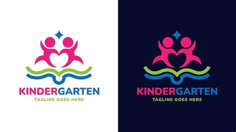 Premium Vector Simple Kindergarten Logo Vector